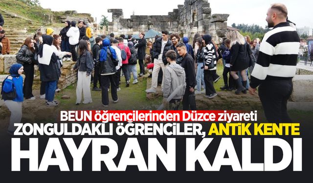 Zonguldaklı öğrenciler, antik kente hayran kaldı