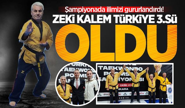 Zonguldaklı Taekwondocu Zeki Kalem, Türkiye 3.sü oldu!