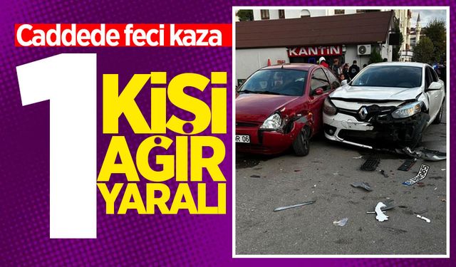 Zonguldak'ta feci kaza: 1 kişi ağır yaralandı!