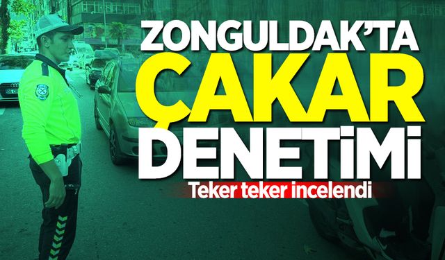 Zonguldak'ta trafik ekipleri çakar denetimi yaptı