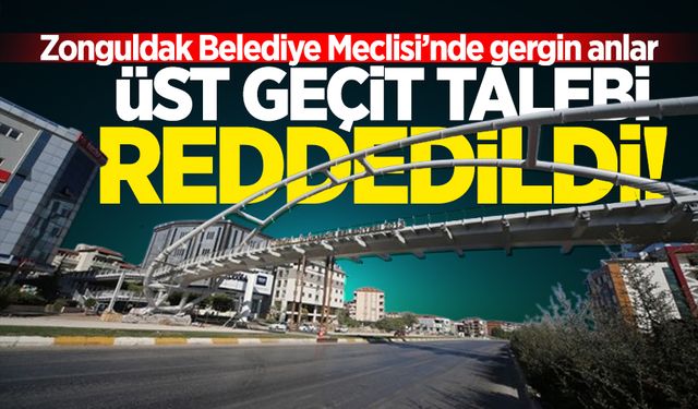 Mecliste gergin anlar: Zonguldak'ta yaya üst geçidi talebi reddedildi!