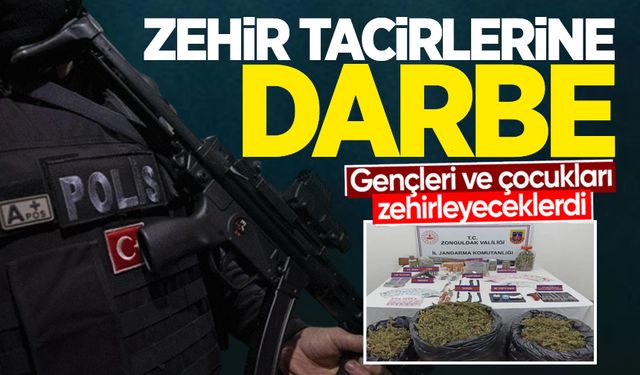 Zonguldak'ta zehir tacirlerine darbe: 1 kişi tutuklandı