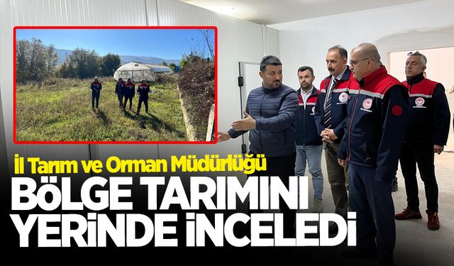 İl Tarım ve Orman Müdürlü Ağan, Devrek'te proje ziyareti gerçekleştirdi