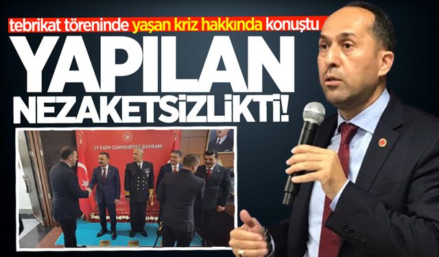 Burak Erol tebrikat töreninde yaşan kriz hakkında konuştu