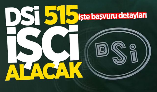 DSİ'ye 515 işçi alımı yapılacak