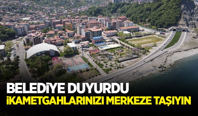 Belediye açıkladı! "İkametgahlarınızı taşıyın"