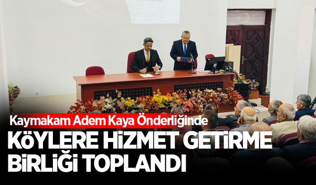 Çaycuma İlçe Köylere Hizmet Götürme Birliği toplandı