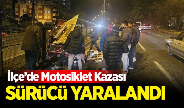 Ereğli'de motosiklet Kazası: 1 yaralı