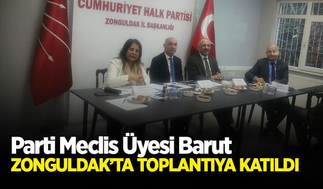 Parti Meclis Üyesi Saniye Barut Zonguldak'ta toplantıya katıldı