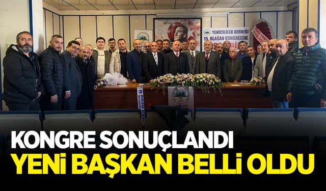 Yeniceliler kongreye gitti: Yeni başkan belli oldu