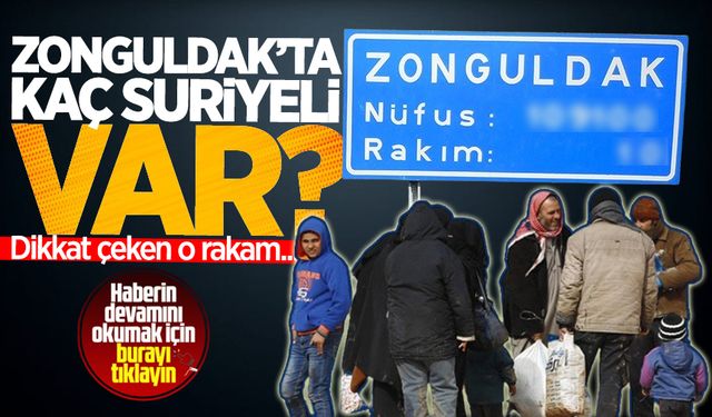 Zonguldak'ta kaç suriyeli var? İşte dikkat çeken o rakam...