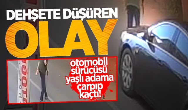 Zonguldak'ta otomobil sürücüsü yaşlı adama çarpıp kaçtı!