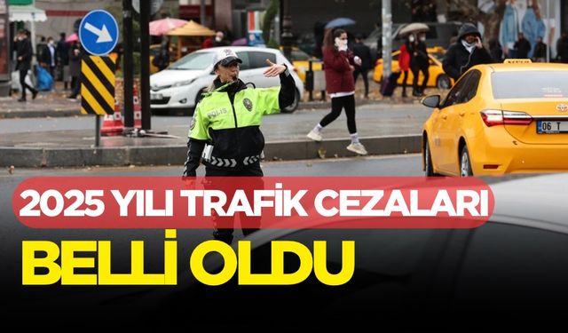 2025 yılı trafik ceza tarifesi belli oldu