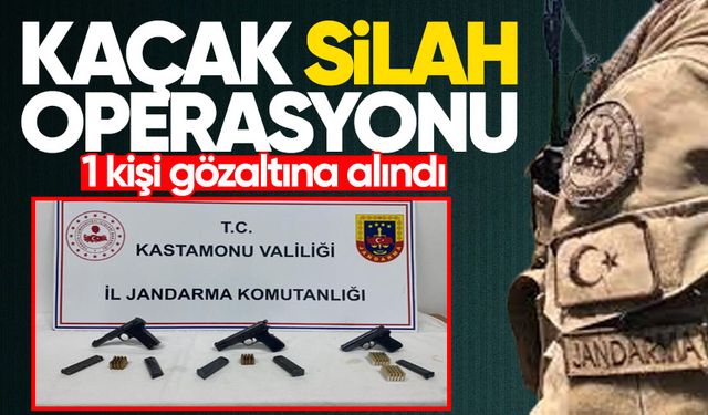 Kaçak silah operasyonu: 1 gözaltı