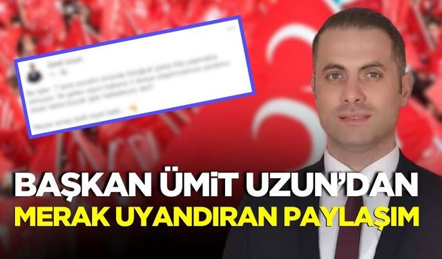 Ümit Uzun’dan dikkat çeken paylaşım! Kimi hedef aldı!