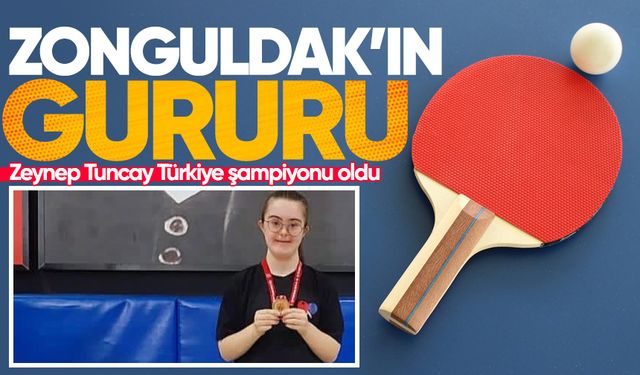 Zonguldaklı Zeynep Tuncay’dan Türkiye şampiyonluğu
