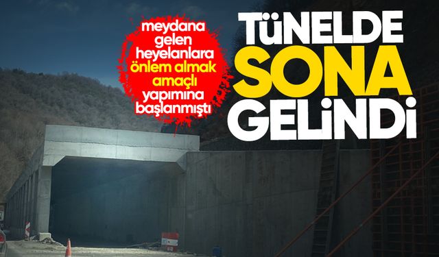 Zonguldak-Ankara yoluna yapılan tünelde sona gelindi
