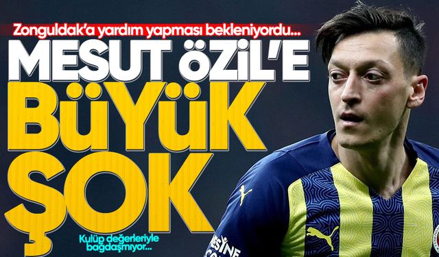 Zonguldak'a yardım yapması beklenen Mesut Özil'e büyük şok!
