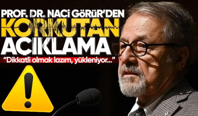 Naci Görür'den korkutan deprem açıklaması: Dikkatli olmak lazım, yükleniyor...