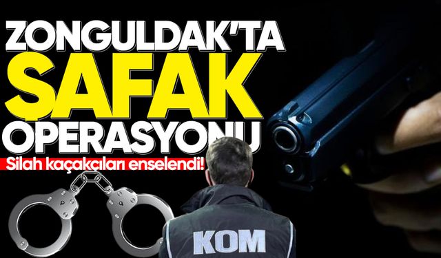 Zonguldak'ta şafak operasyonu: Silah kaçakçıları enselendi!