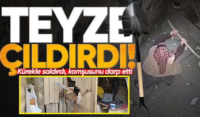 Zonguldak'ta korku dolu anlar: Kürekle saldırdı, komşusunu darp etti!