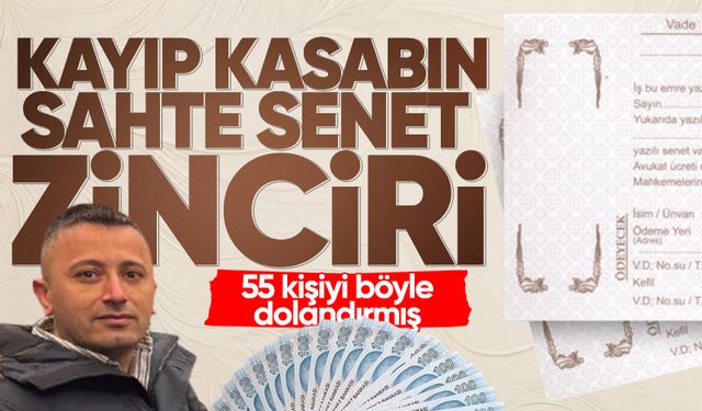 Çaycuma’da kayıp kasabın sahte senet zinciri: 55 kişiyi dolandırmış!