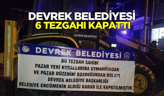 Devrek Belediyesi çevre temizliğine uymayan 6 tezgahı kapattı