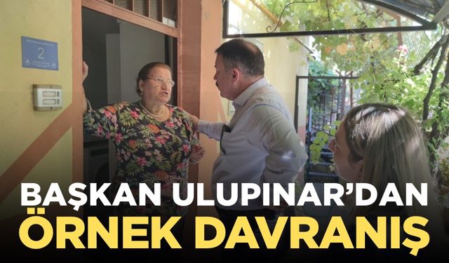 Başkan Ulupınar vatandaştan ayrı kalmıyor