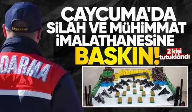 Çaycuma'da silah ve mühimmat imalathanesine baskın: 2 kişi tutuklandı!