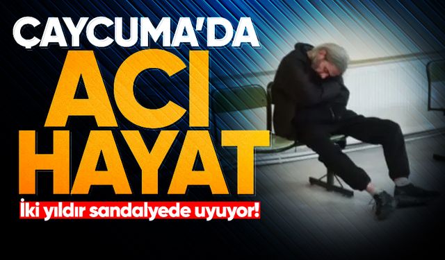 Çaycuma’da yürek burkan görüntü: İki yıldır sandalyede uyuyor!