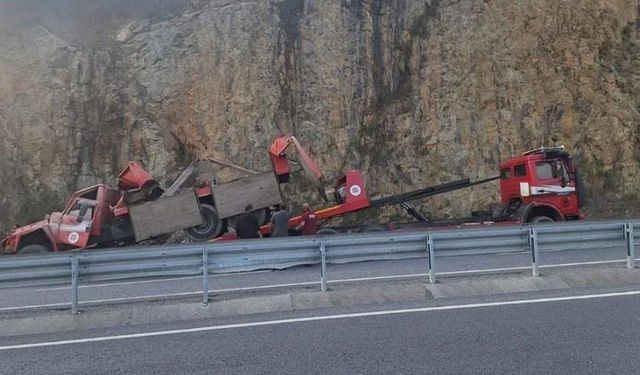 Ereğli’de kamyonet devrildi: 1 Yaralı