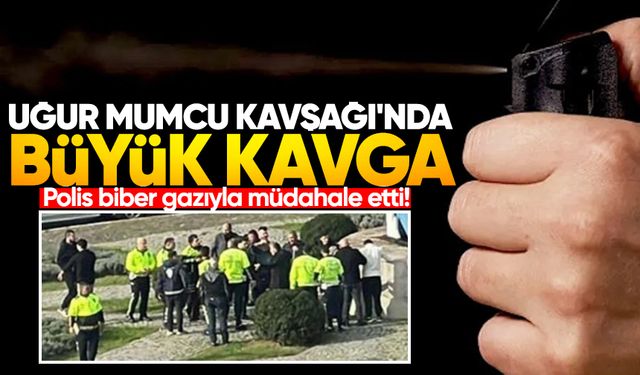 Uğur Mumcu Kavşağı'nda büyük kavga: Polis biber gazıyla müdahale etti!