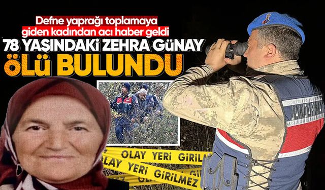 78 yaşındaki Zehra Günay ormanlık alanda ölü bulundu