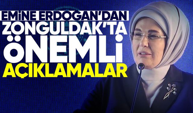 Emine Erdoğan Zonguldak'ta konuştu: "Engellilik kavramını insanları bölen bir etiket olarak görmüyoruz"