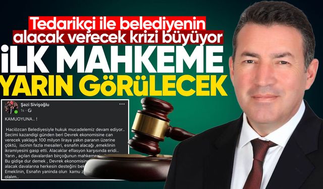 Tedarikçi ile belediyenin alacak verecek krizi büyüyor: İlk mahkeme görülecek!