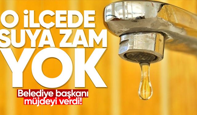 Zonguldak'ın o ilçesinde suya zam yapılmayacak!