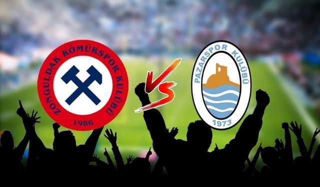 Zonguldakspor ile Pazarspor maçı başladı