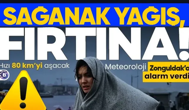 Zonguldak'ta kuvvetli fırtına bekleniyor