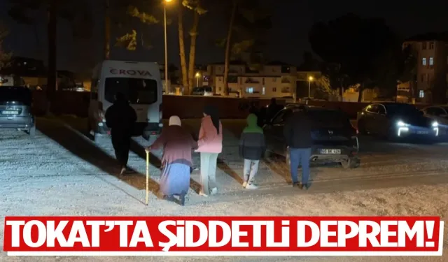 Tokat’ta 5,5 büyüklüğünde deprem: Halk sokağa döküldü!
