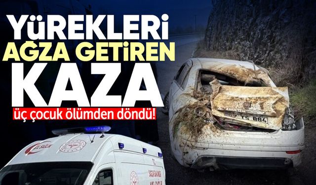Zonguldak karayolunda yürekleri ağza getiren kaza