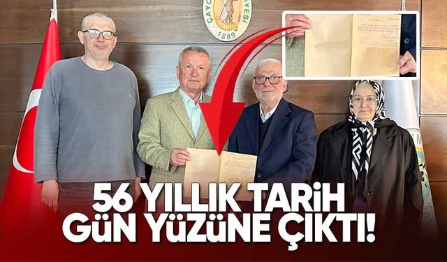 İlk Kâğıt Çaycuma Belediyesi'nde