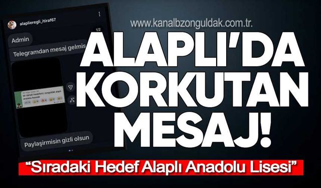 Alaplı'da büyük panik!