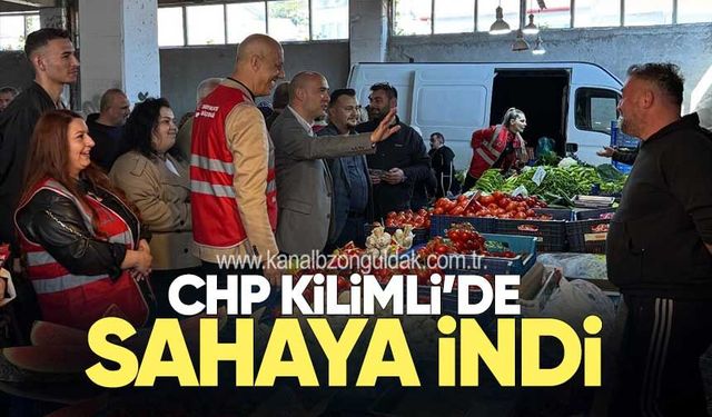 CHP Heyeti Kilimli Pazaryeri’nde Vatandaşla Buluştu