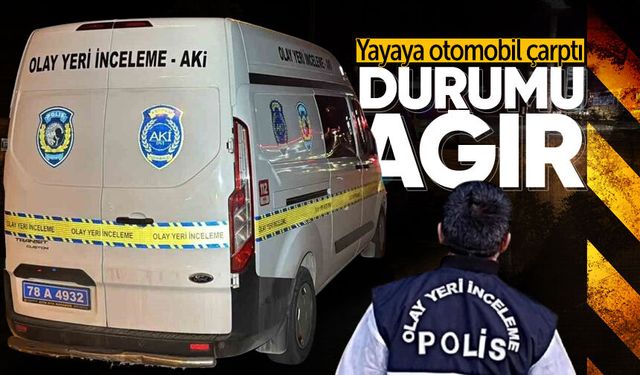 Otomobilin çarptığı yaya ağır yaralandı