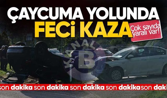 Zonguldak’ta Korkutan Kaza: Araç Takla Attı