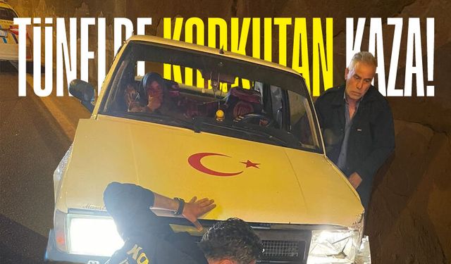 Değirmenağzı Tüneli’nde korkutan kaza!