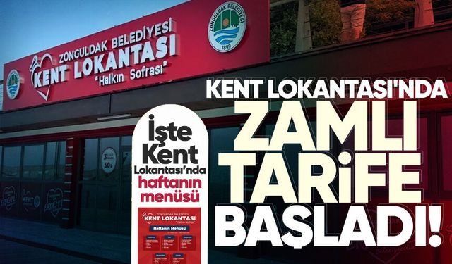 Kent Lokantası'nda zamlı tarife başladı! İşte haftanın menüsü...