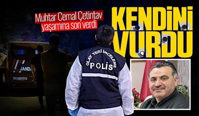 Muhtar Cemal Çetintav silahla yaşamına son verdi