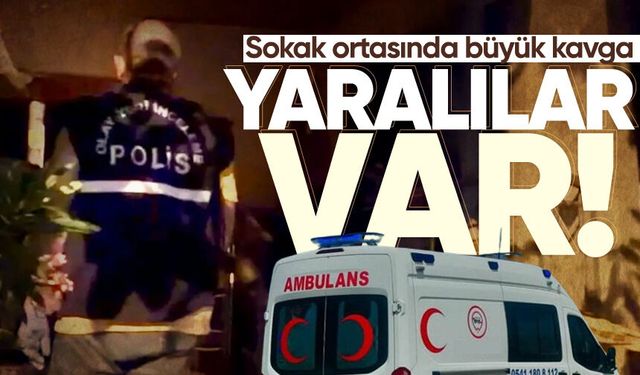 Sokak ortasında büyük kavga: 3 kişi yaralandı