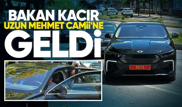 Bakan Kacır, Zonguldak'a kendi kullandığı TOGG ile geldi
